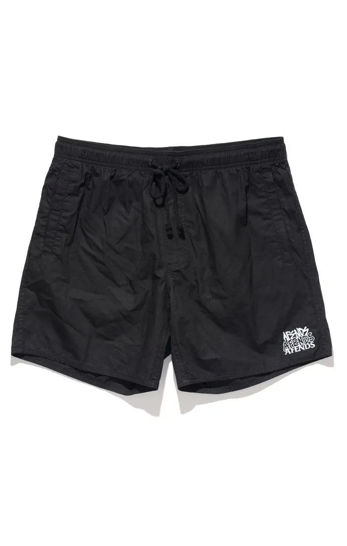 Afends Mens Baywatch - Greats - Elastic Waist Swim Shorts