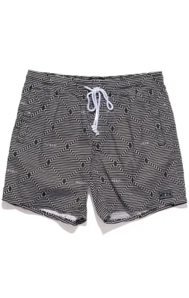 Afends Mens Baywatch - Vortex - Elastic Waist Swim Shorts