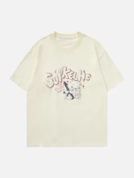 AlanBalen® - Cat Print Tee