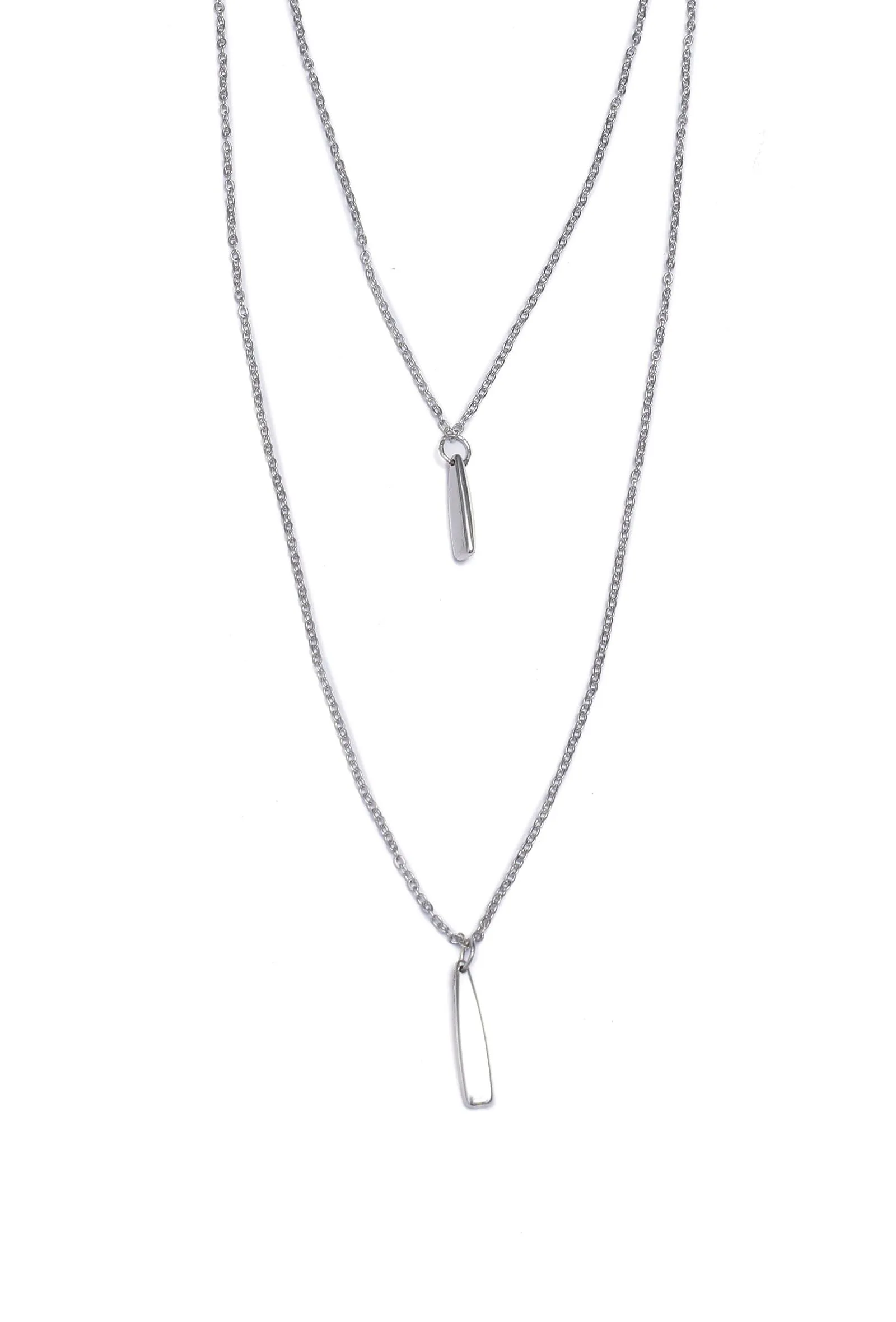 Amelia Silver Layered Chain