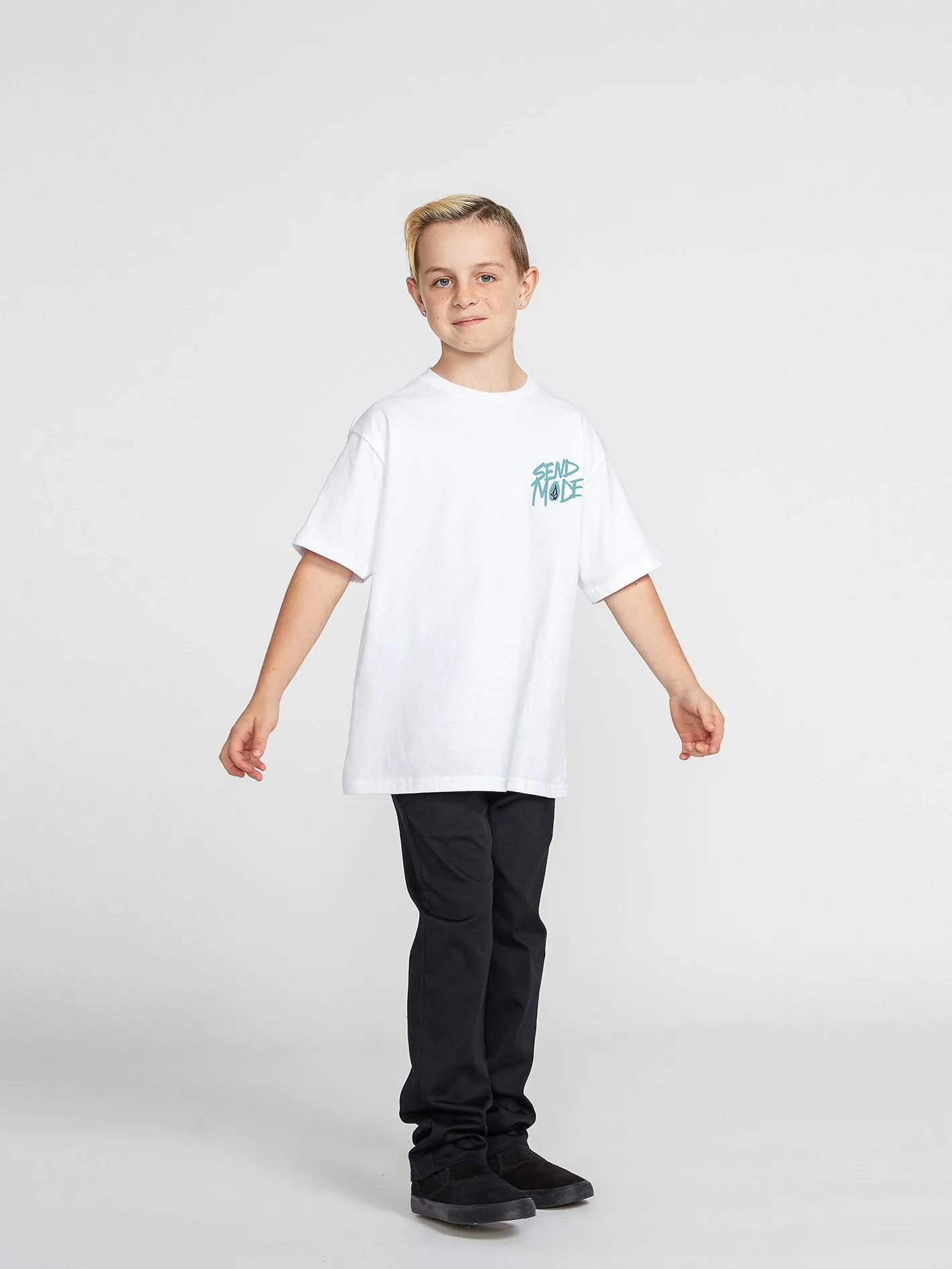 Big Boys Maddee Short Sleeve Tee - White