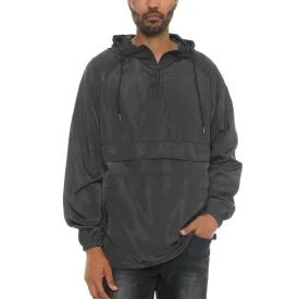 Black Color Block Anorak