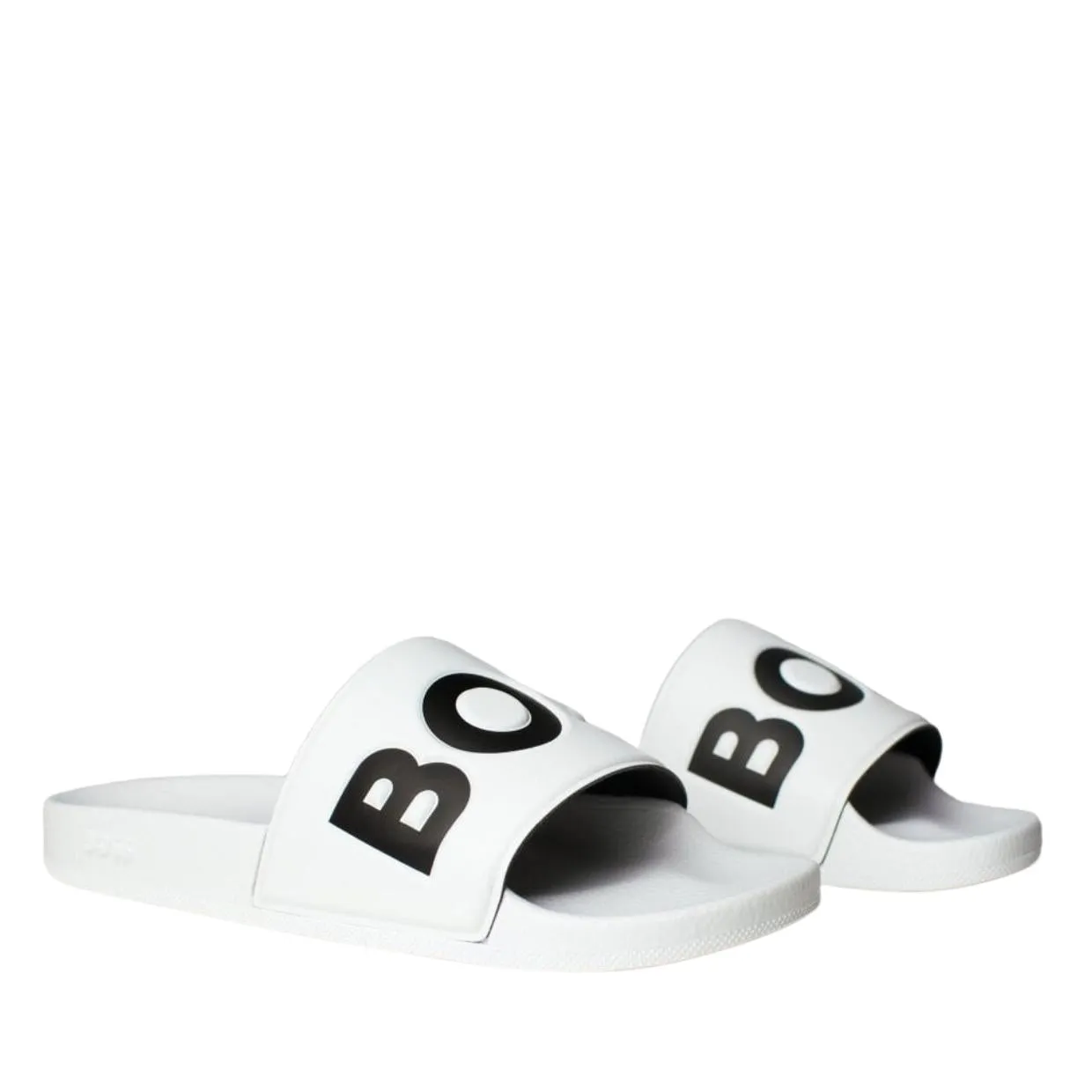 BOSS Logo Aryeh White Slides