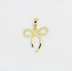 Bow Tie Gold Charm CH-290