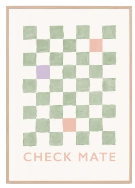 Checkers Print | Pistachio