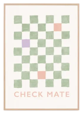 Checkers Print | Pistachio