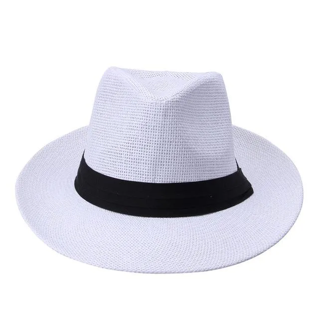 Classy Men Toffee Straw Panama Hat