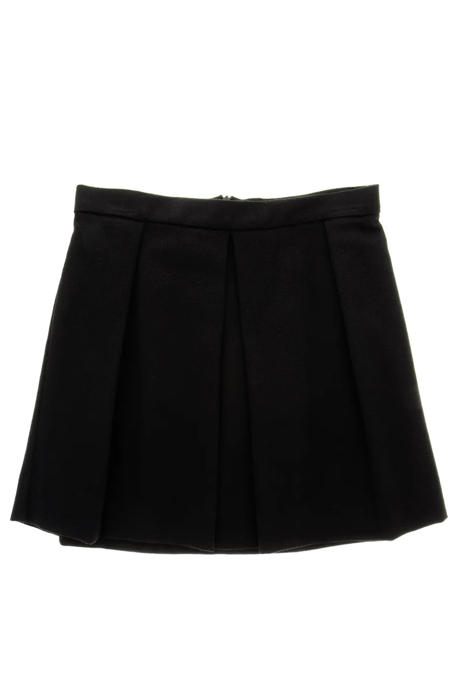 ENZA COSTA PLEATED Black Speckle Skirt