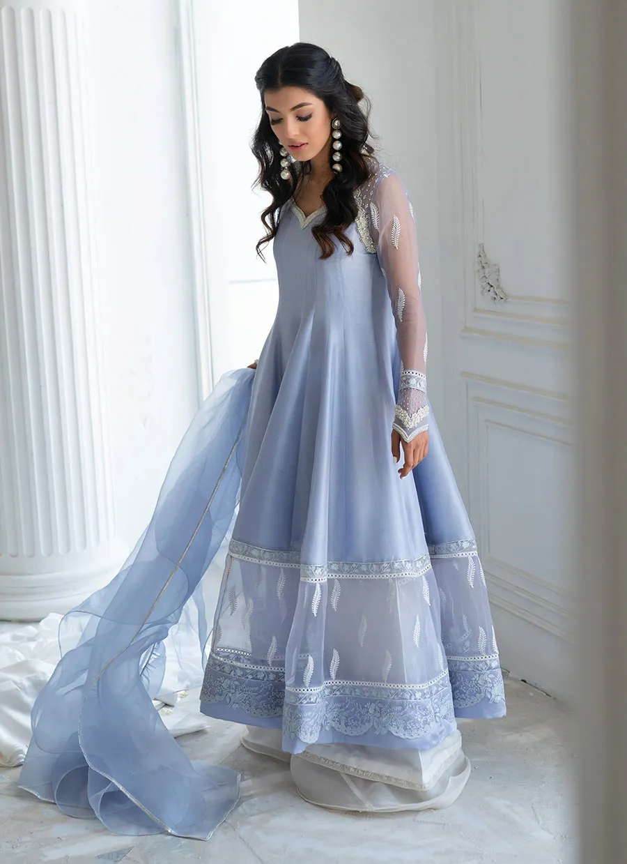 Feefee Periwinkle Kalidaar and dupatta