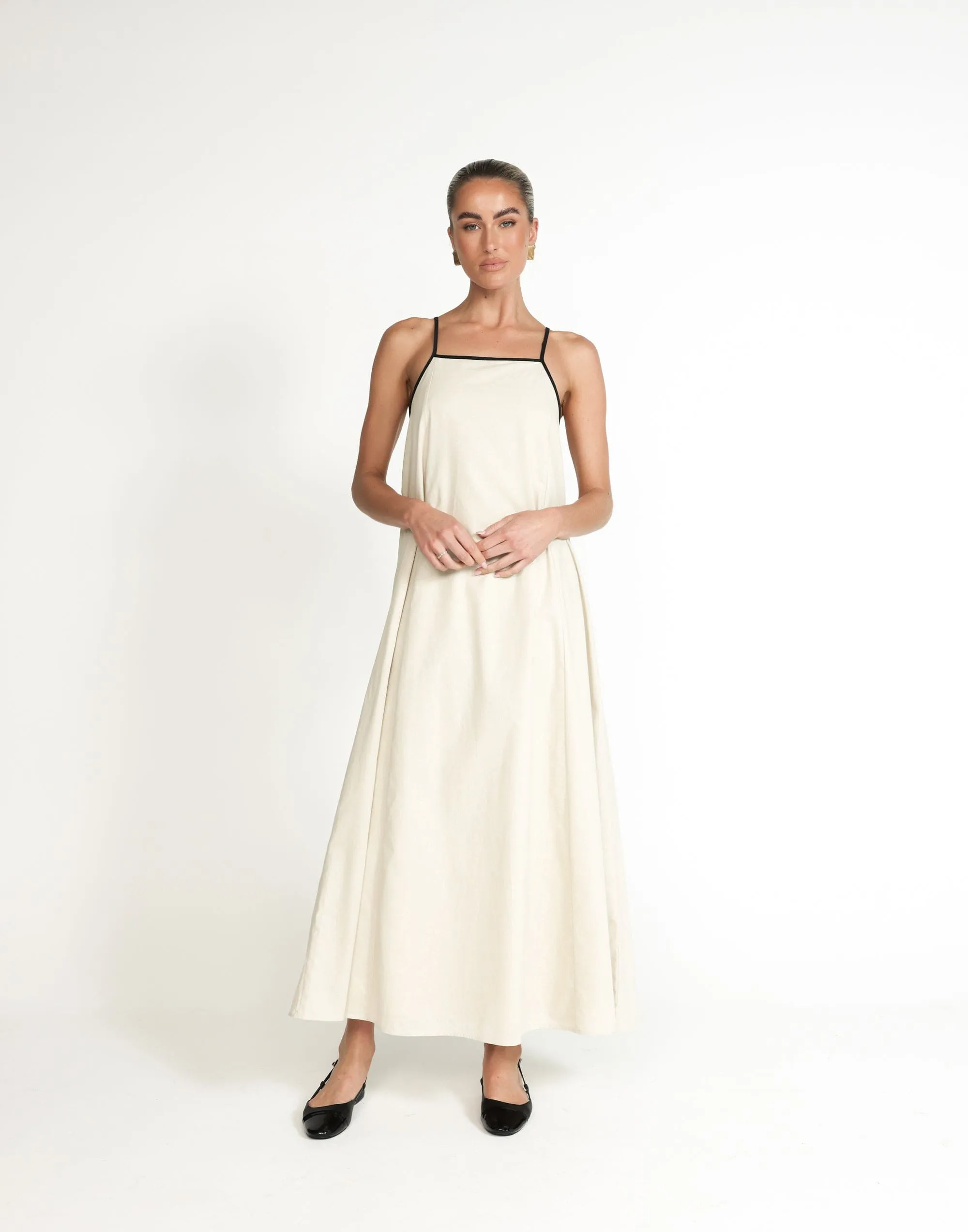 Fiona Maxi Dress (Beige)