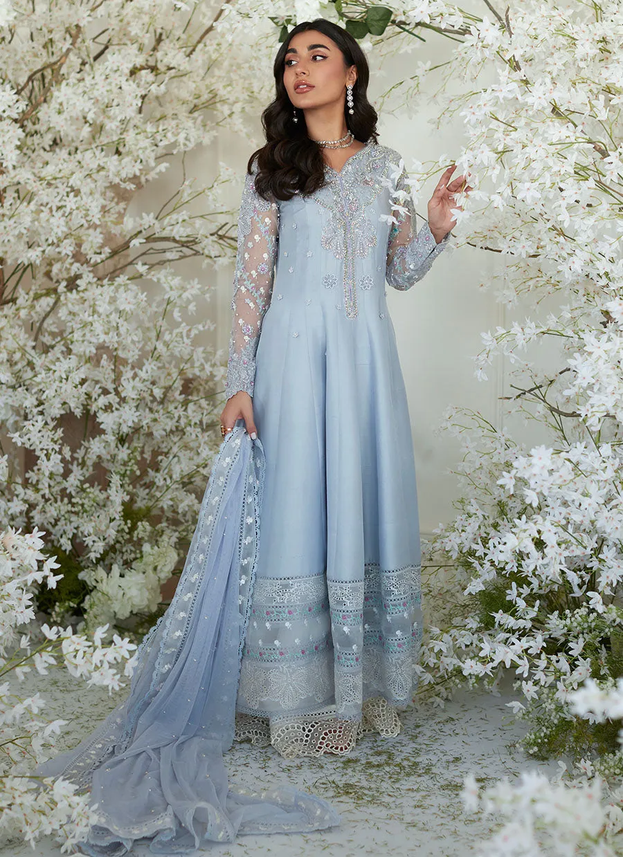 Genie Periwinkle Kalidaar and Dupatta