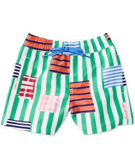 Kip & Co Stripe On Stripe Boardies