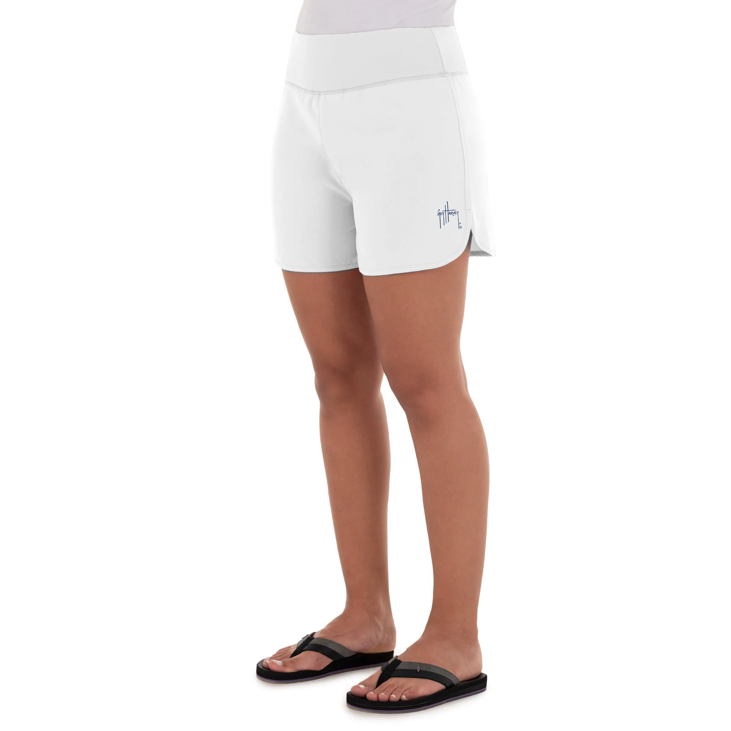 Ladies Core Solid White Performance Short