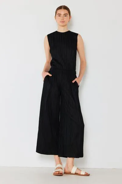 Marina West Pleated Wide-Leg Pants