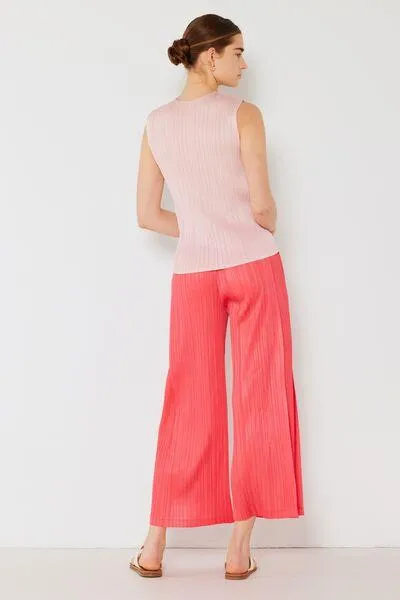 Marina West Pleated Wide-Leg Pants