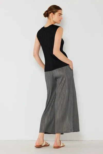 Marina West Pleated Wide-Leg Pants