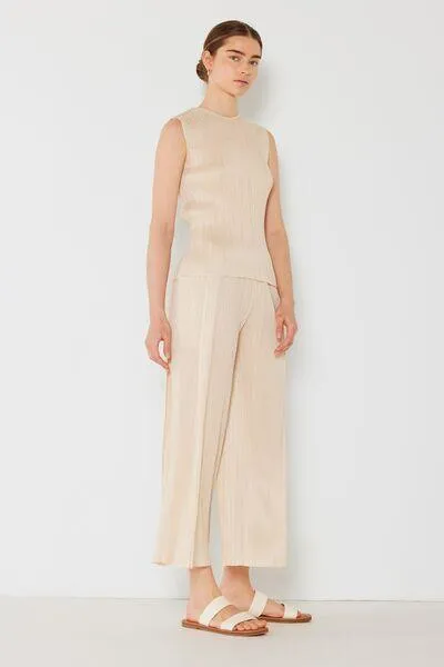 Marina West Pleated Wide-Leg Pants