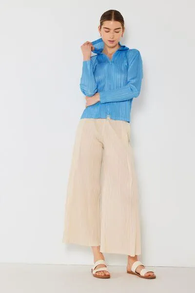 Marina West Pleated Wide-Leg Pants