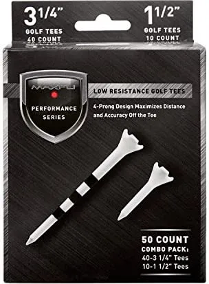 Maxfli Performance Series Combo Pack Golf Tees