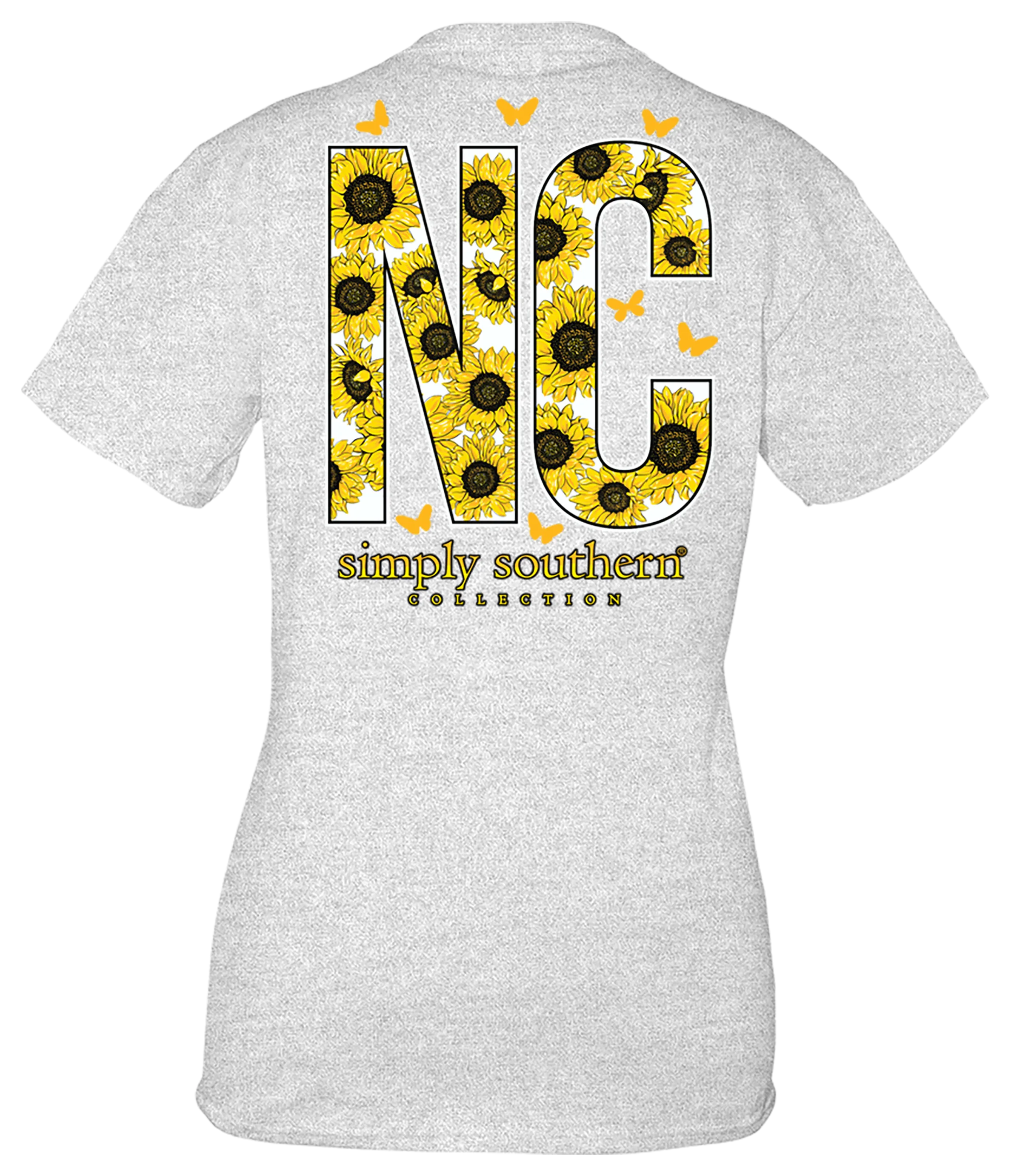 'North Carolina' Sunflower Short Sleeve by Simply Southern