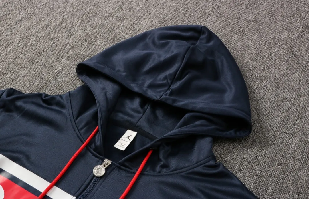 Paris Saint Germain Dark Blue and Red Tracksuit