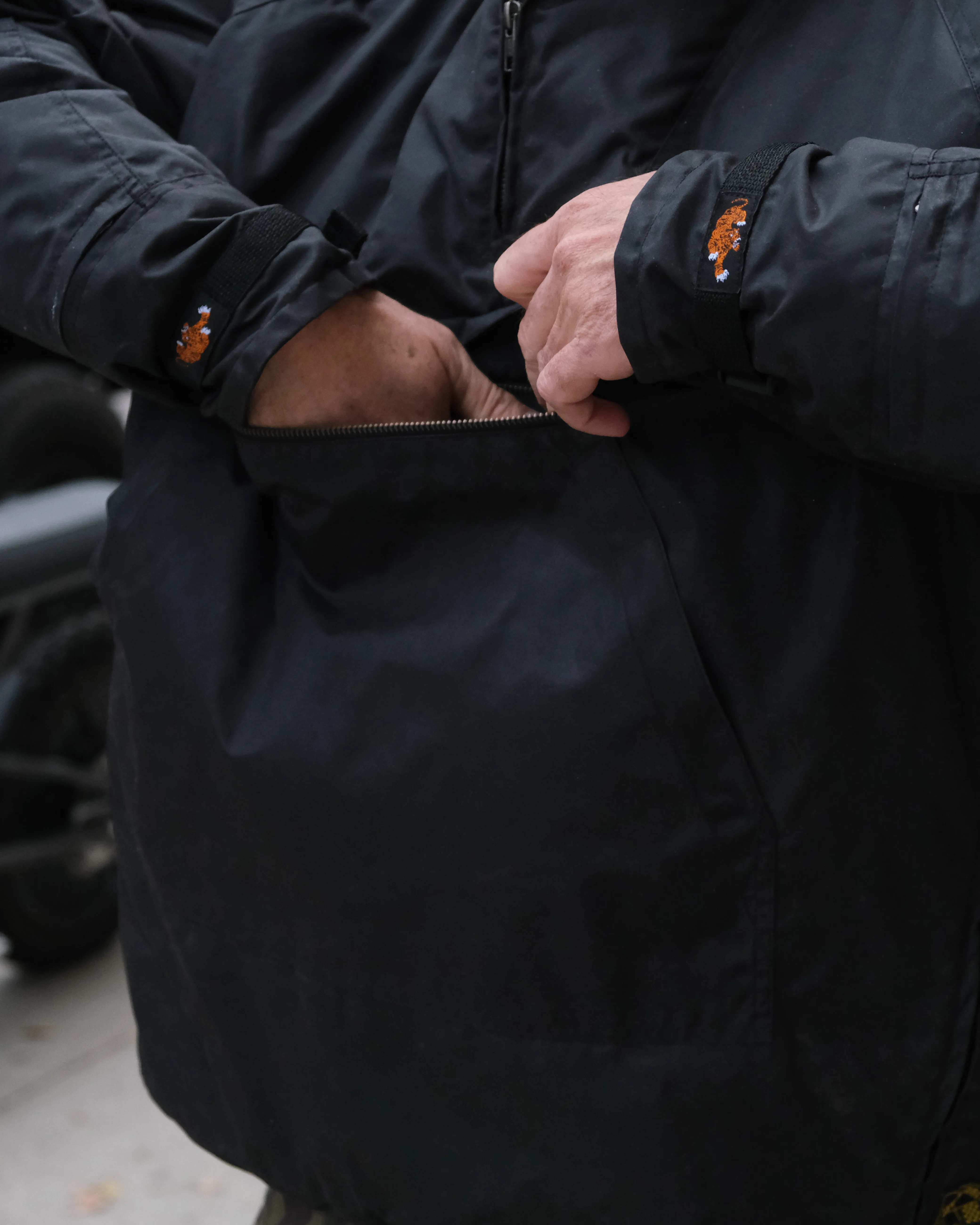 Quilted Mahwah Anorak - Black