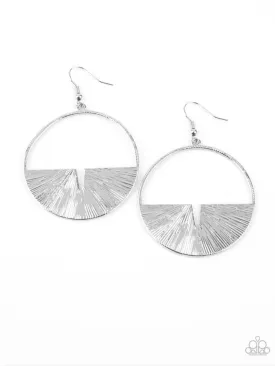 Reimagined Refinement - Silver Earrings - Paparazzi Accessories