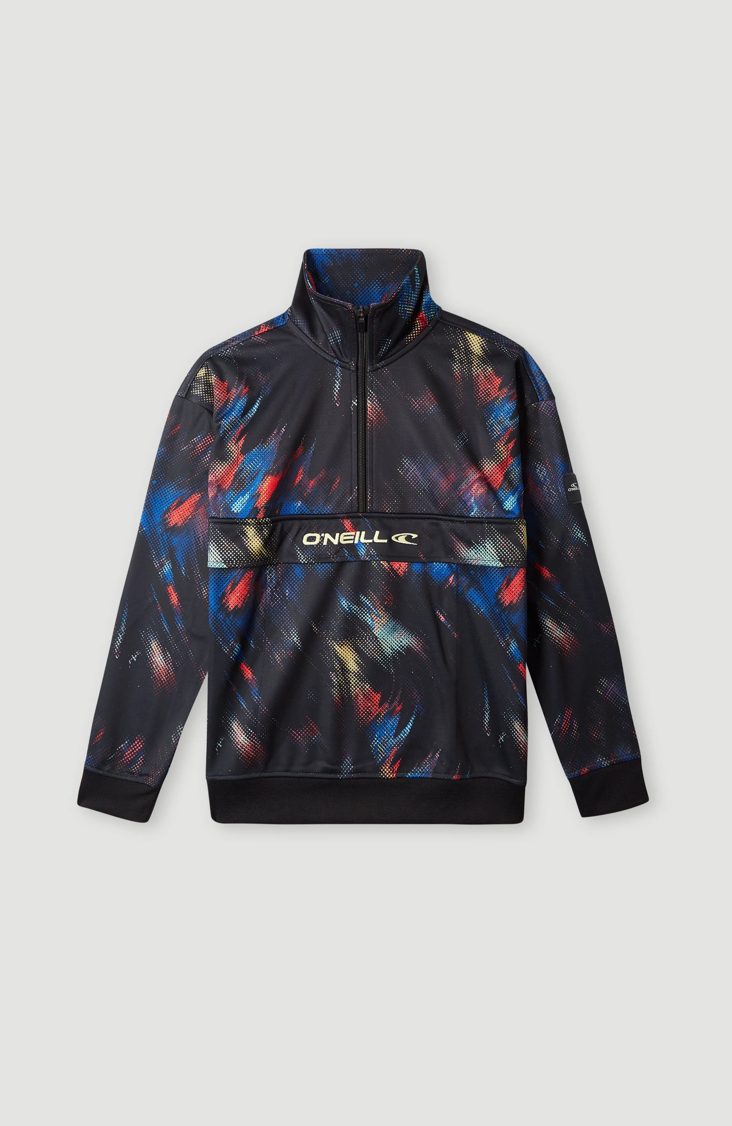 Rutile Anorak Half Zip Fleece | Black Future Fade